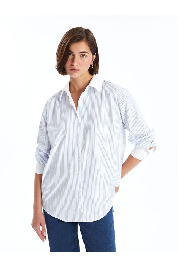 LC Waikiki LC Waikiki Striped Oversize Women's Shirt