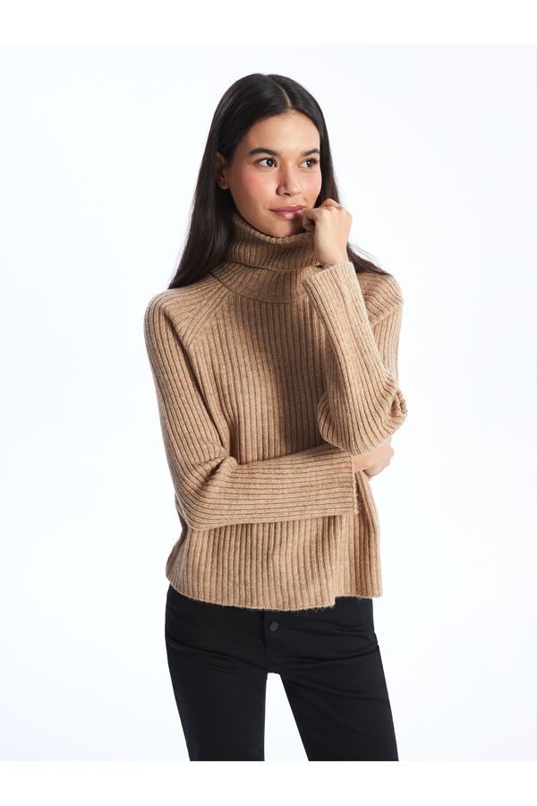 LC Waikiki LC Waikiki Turtleneck Plain Long Sleeve Women's Knitwear Sweater