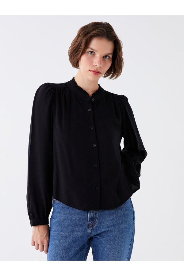 LC Waikiki LC Waikiki Women's Classic Collar Straight Long Sleeve Poplin Shirt