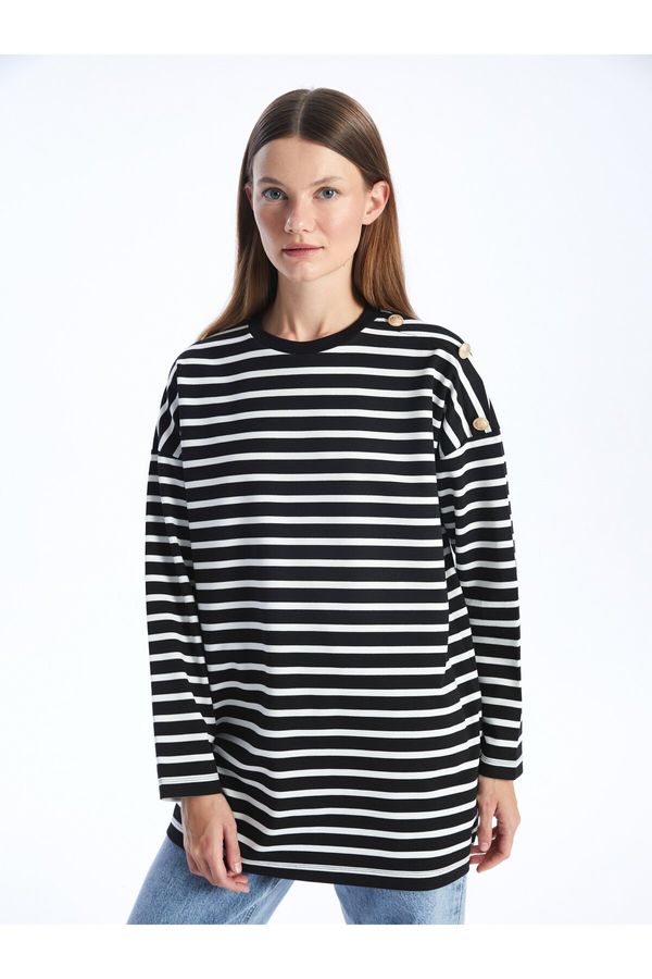 LC Waikiki LC Waikiki Women's Crew Neck Striped Long Sleeve Tunic