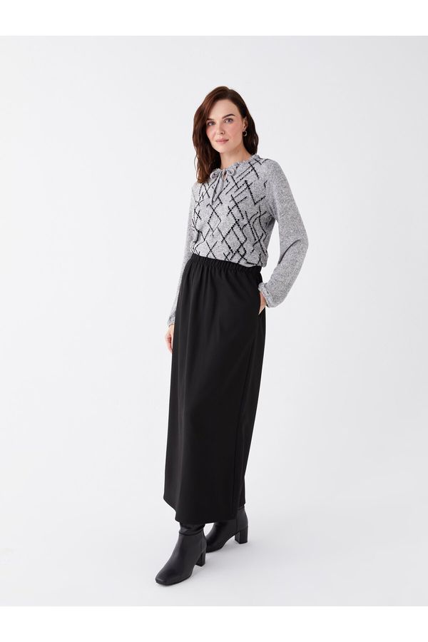 LC Waikiki LC Waikiki Women's Elastic Waist Straight Skirt