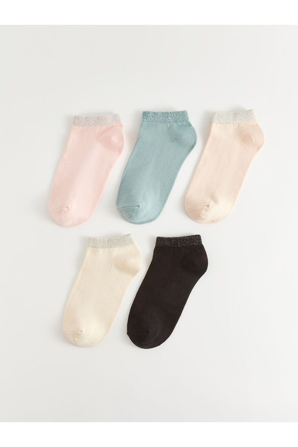 LC Waikiki LC Waikiki Women's Flat Booties Socks 5 Pack