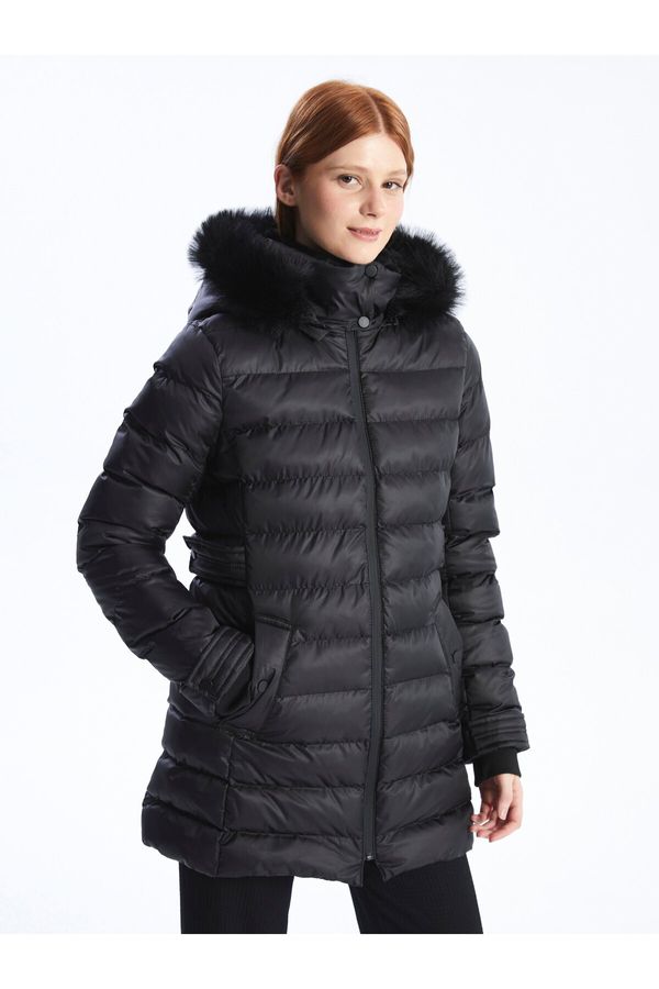 LC Waikiki LC Waikiki Women's Hooded Flat Down Coat