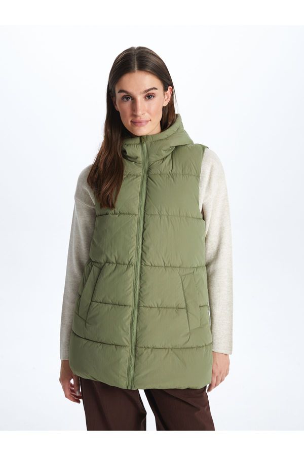 LC Waikiki LC Waikiki Women's Hooded Plain Puffer Vest