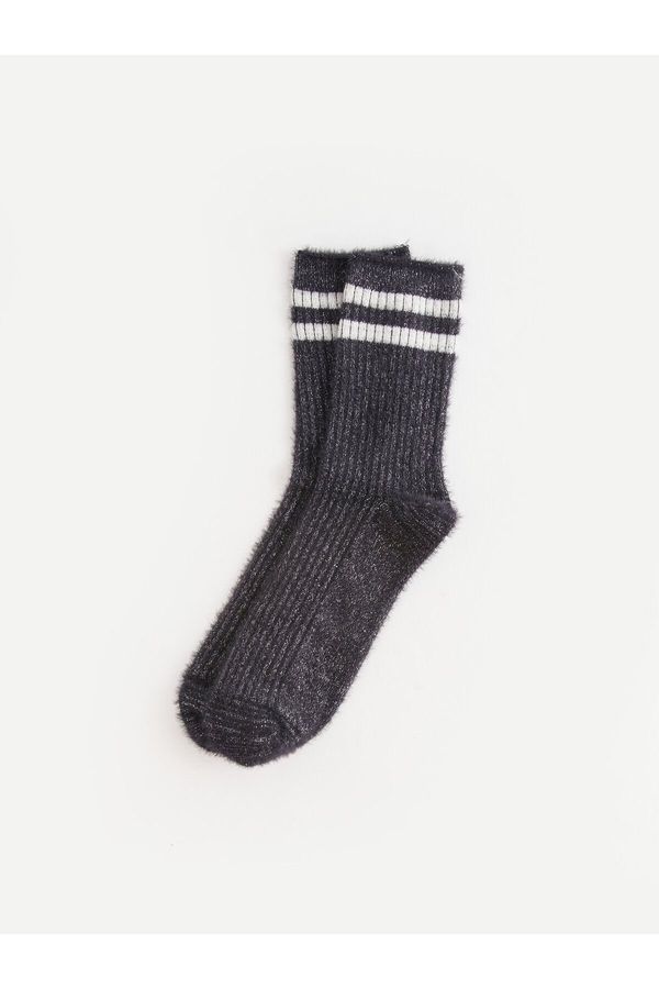 LC Waikiki LC Waikiki Women's Striped Crew Socks