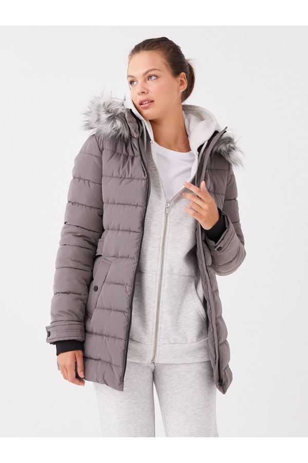 LC Waikiki LC Waikiki ženska jakna s kapuco naravnost navzdol