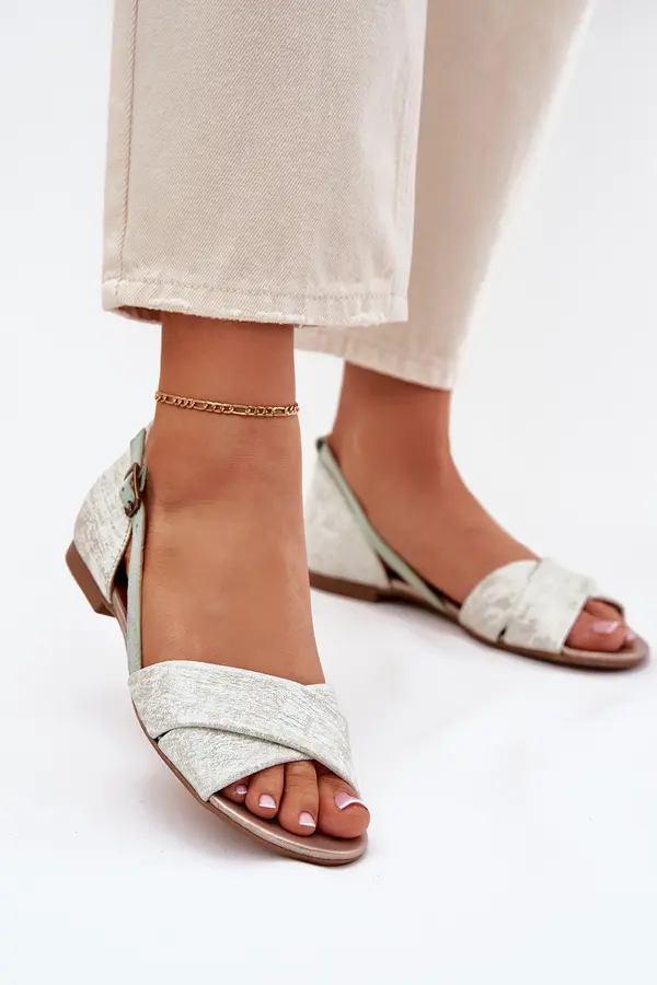 Maciejka Leather Flat Sandals Maciejka