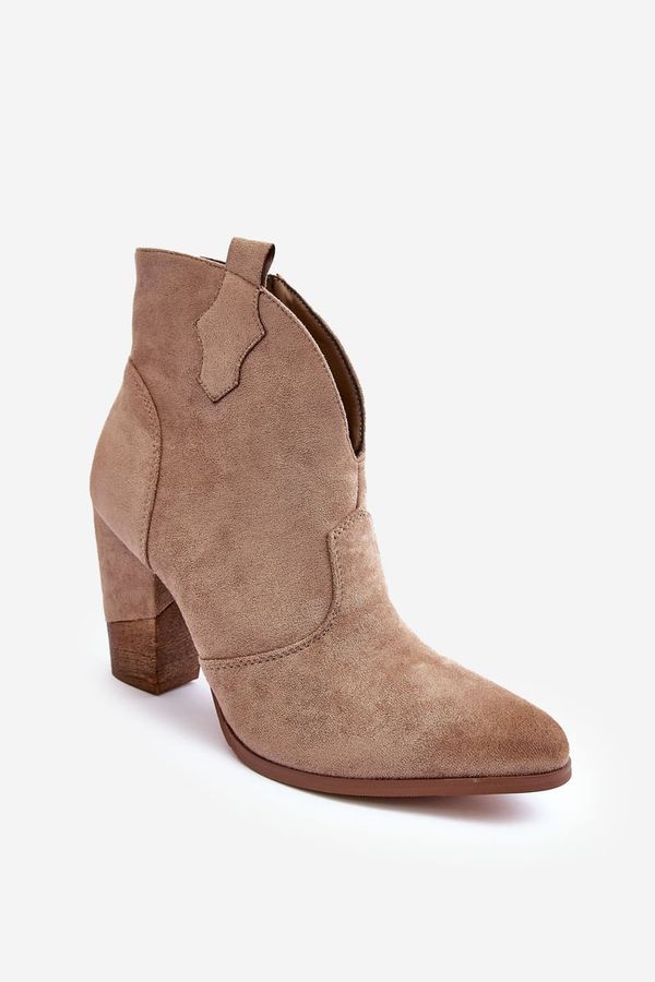 Kesi Leather Heeled Cowgirls Tanner