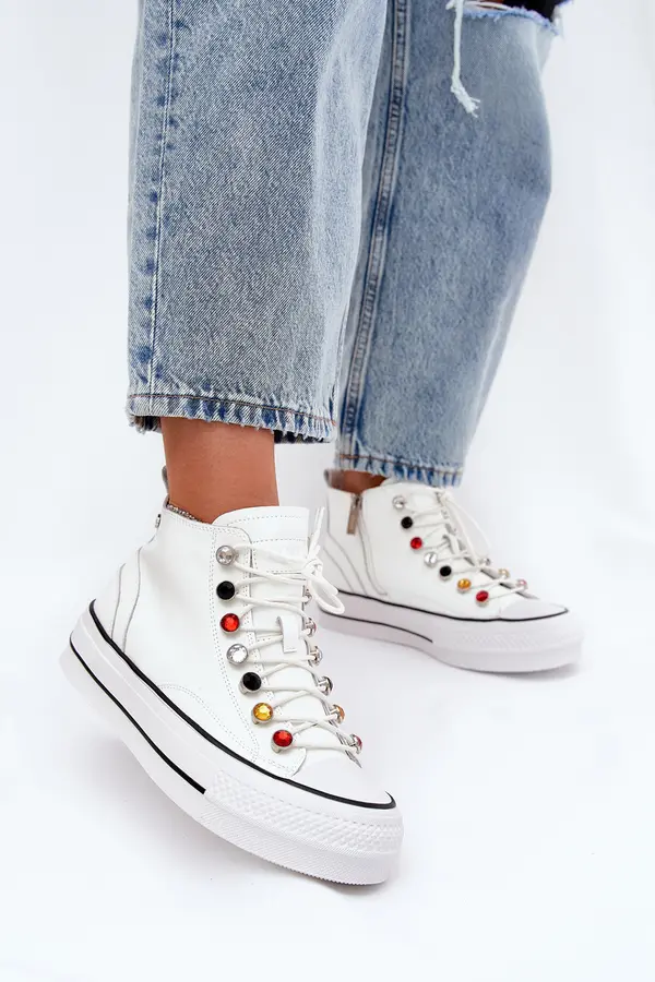 GOE Leather High Top Sneakers Women GOE
