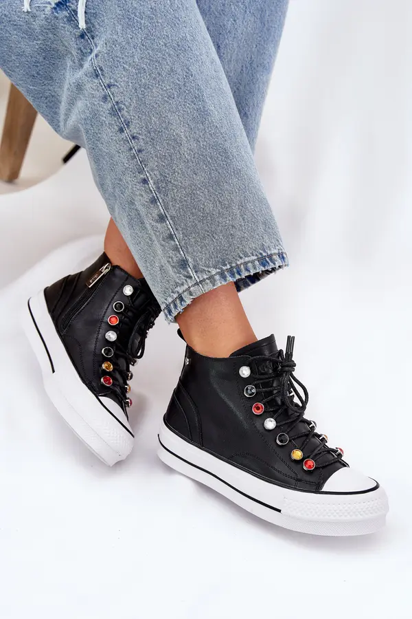 GOE Leather High Top Sneakers Women GOE