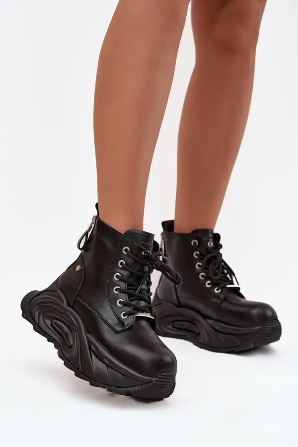 GOE Leather Insulated Women's Platform Boots GOE
