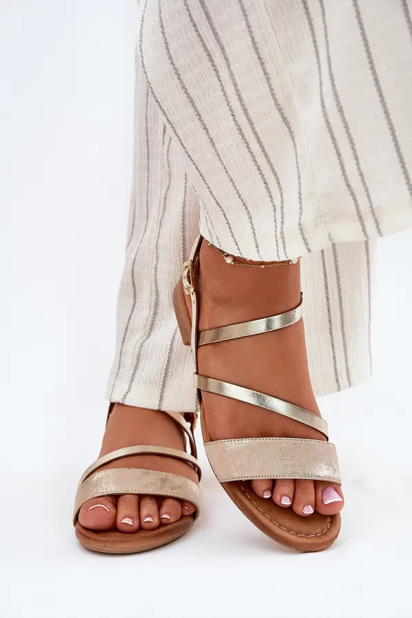 Maciejka Leather Women's Sandals with Flat Heel Maciejka