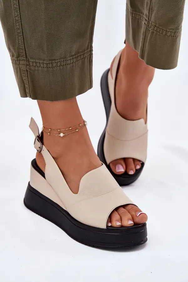 ARTIKER Leather Women's Wedge Sandals Artiker