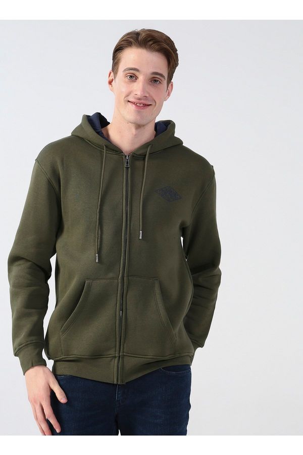 Lee Cooper Lee Cooper Men's Hooded Khaki Sweatshirt 231 Lcm 241023 Pauls Khaki