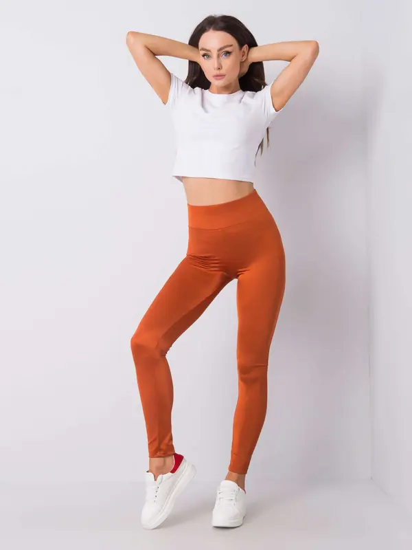 RUE PARIS Leggings-1000-LG-3103.11X-dark orange