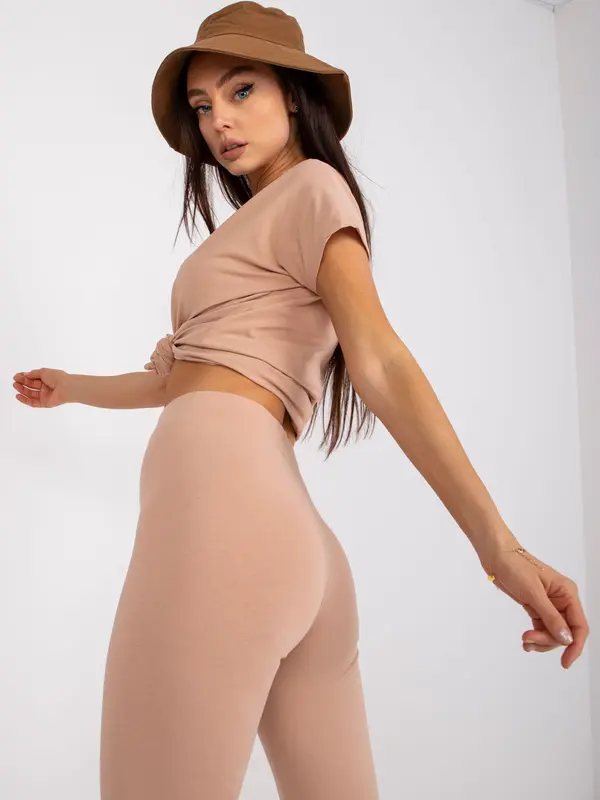 BASIC Feel Good Leggings-AP-LG-A-002-camel