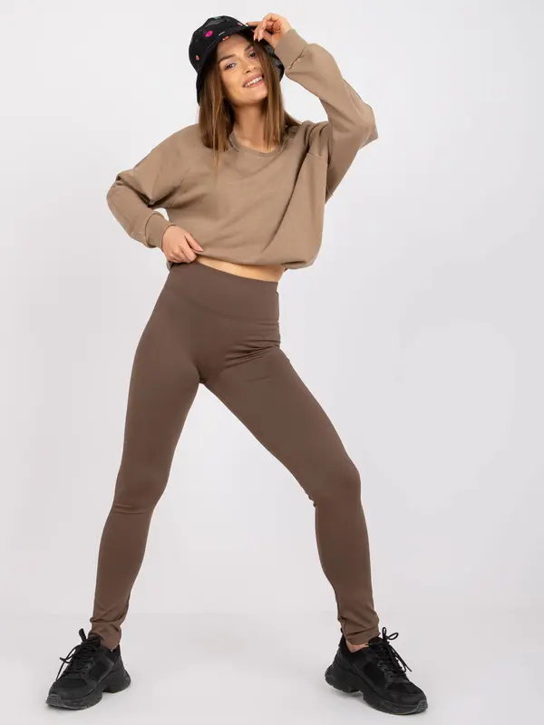 ex moda Leggings-EM-LG-U597.50P-brown