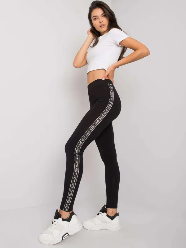 RUE PARIS Leggings-LA-LG-T-45.78P-black-silver
