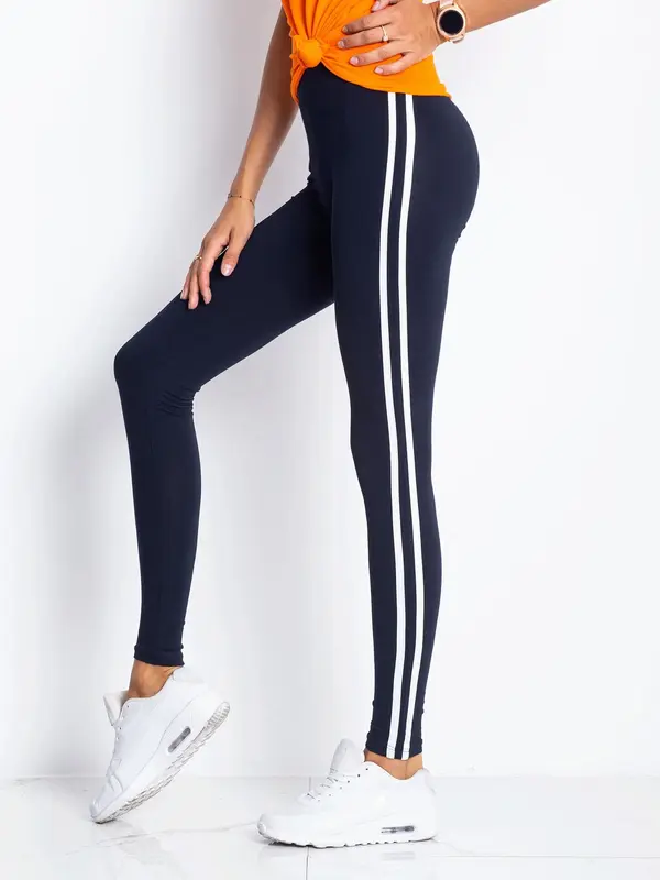 BASIC Feel Good Leggings-RV-LG-4954.12-navy blue