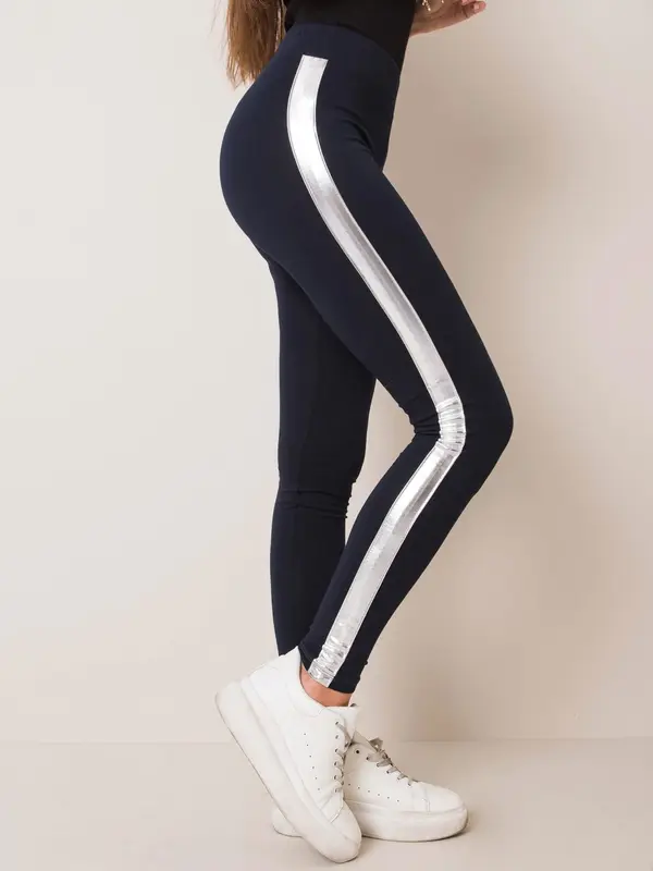 RUE PARIS Leggings-RV-LG-R4766.06-navy blue