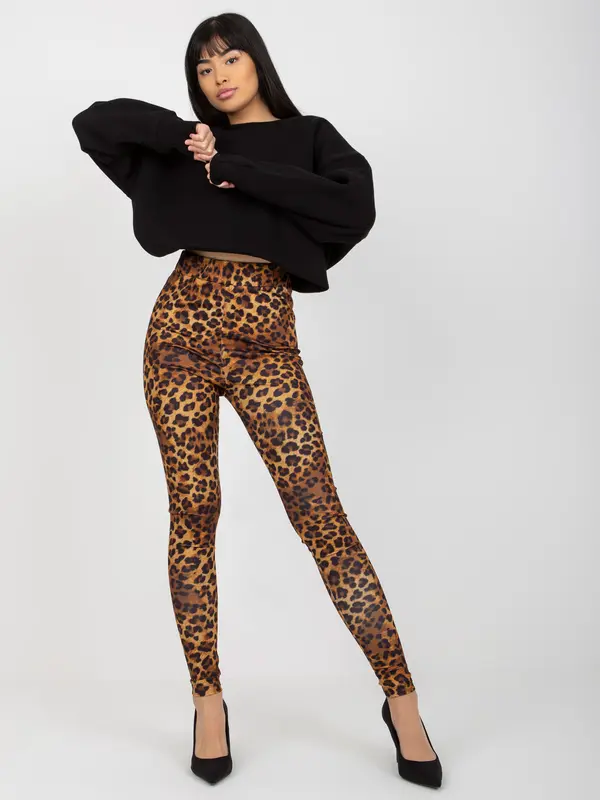 VITON Leggings-VI-LG-149.02P-black-beige