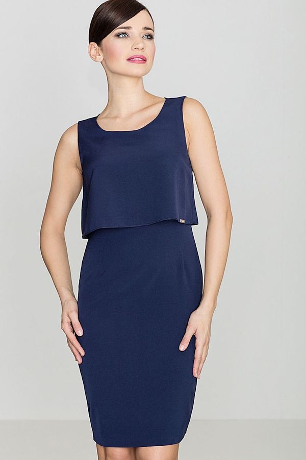 Lenitif Lenitif Woman's Dress K388 Navy Blue