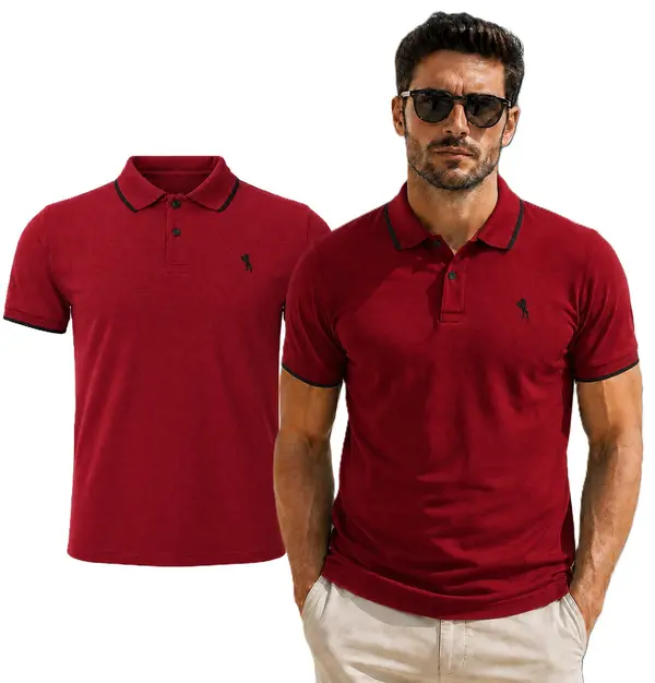 Lion Lev - Moška polo majica Iid10135 rdeča