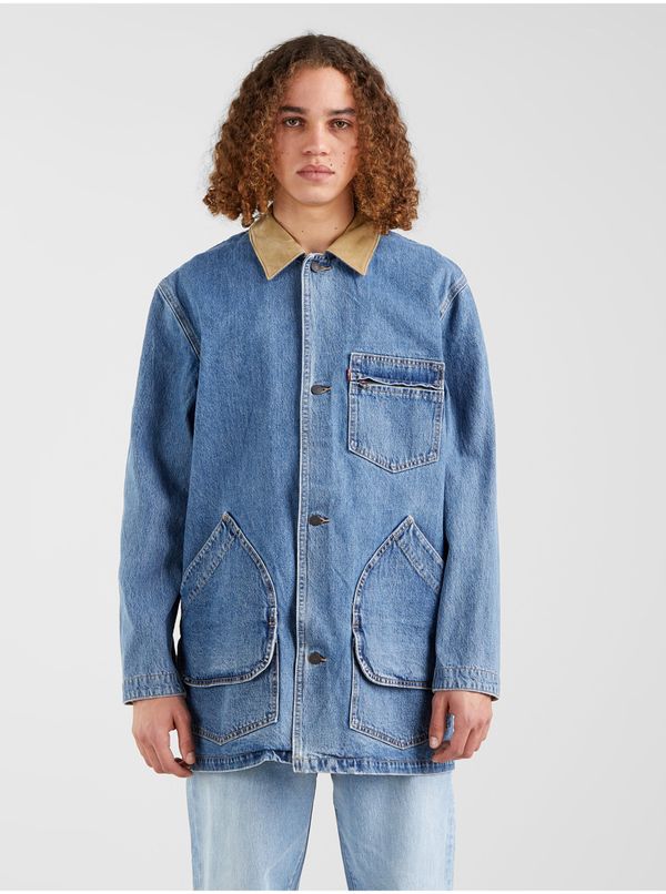 Levi's® Levi&#39;s Blue Men&#39;s Extended Denim Jacket Levi&#39;s® Brisbane Chore - Men&#39;s