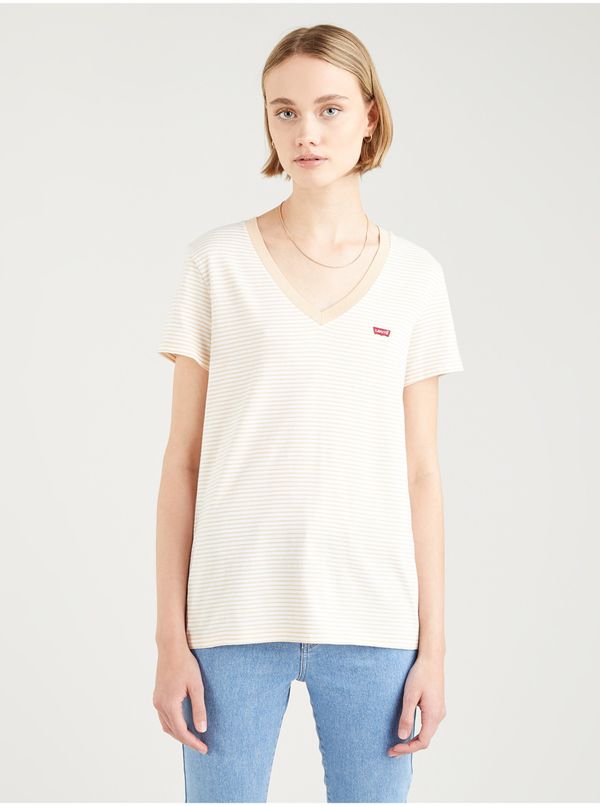 Levi's® Levi's Cream-White Women's Striped T-Shirt - Women's®