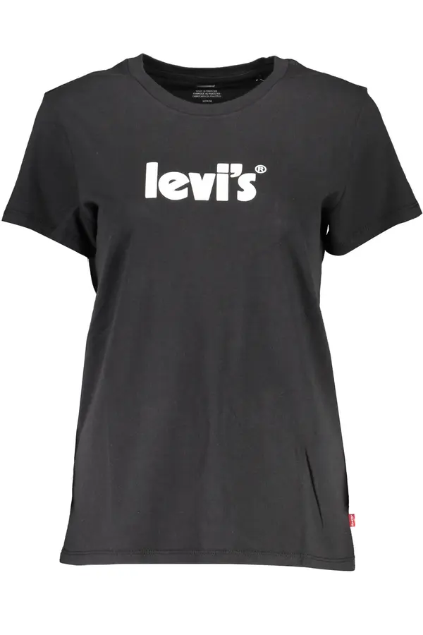 LEVI'S Levi's črna majica s kratkimi rokavi