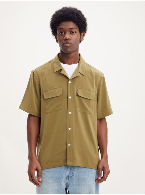 Levi's® Levi&#39;s Khaki Mens Short Sleeve Shirt Levi&#39;s® Pajama - Men