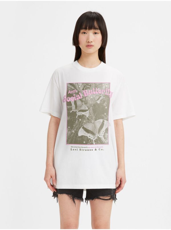 Levi's® Levi's White Women Oversize T-Shirt Levi's® Antisocial - Women
