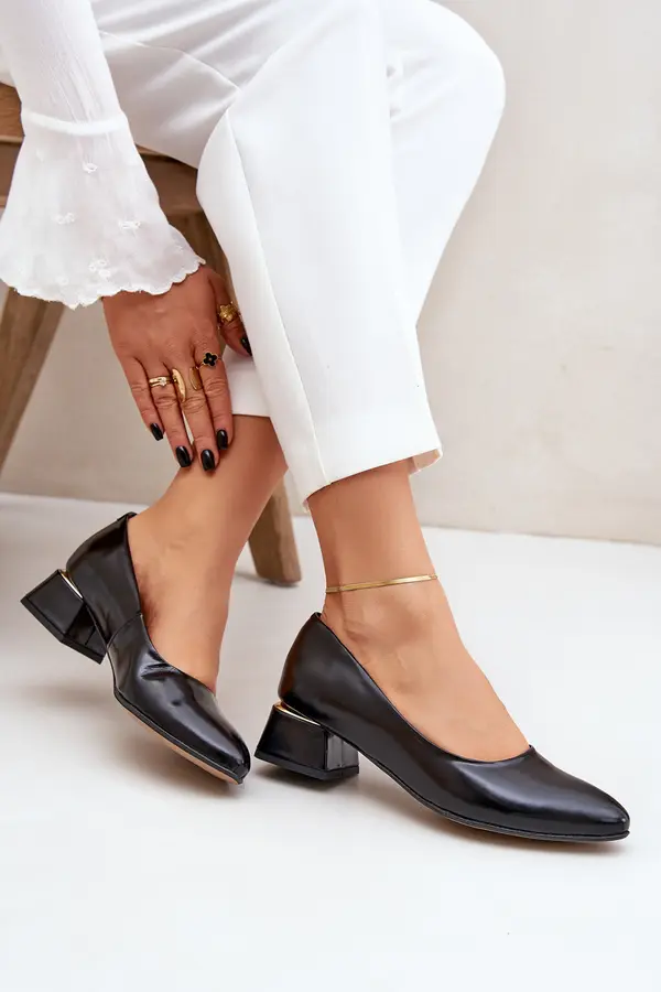 Boto Lewski Shoes Leather Heels Lewski 3118 Black