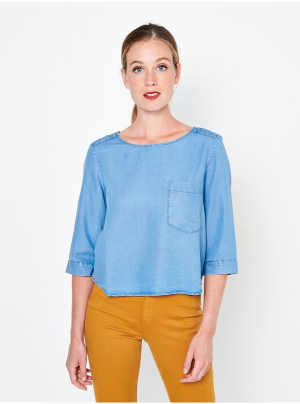 CAMAIEU Light blue blouse with three-quarter sleeves CAMAIEU - Ladies