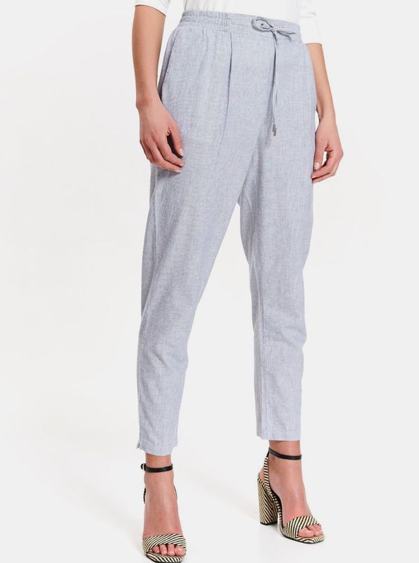 Top Secret Light blue cropped trousers TOP SECRET - Women