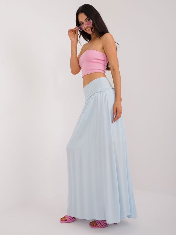 Fashionhunters Light blue maxi skirt Clarence OH BELLA