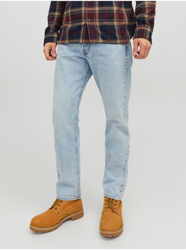 Jack & Jones Light blue men straight fit jeans Jack & Jones Chris - Men