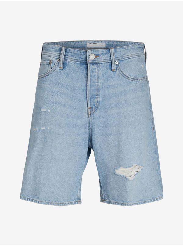 Jack & Jones Light Blue Mens Denim Shorts Jack & Jones Tony - Men