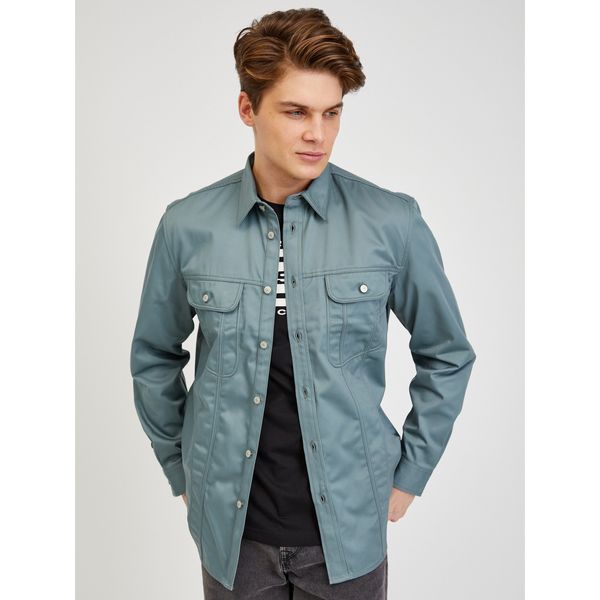 Diesel Light blue mens outerwear Diesel - Men