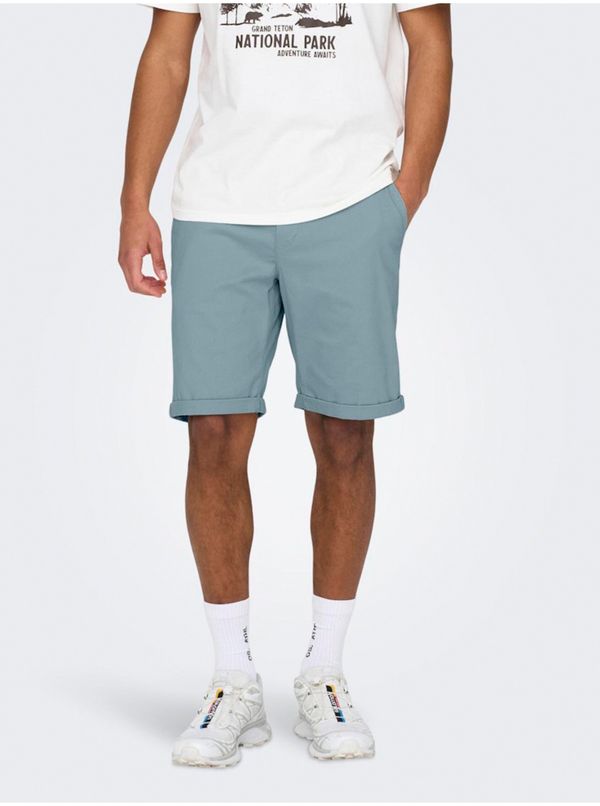 Only Light blue men's shorts ONLY & SONS Peter