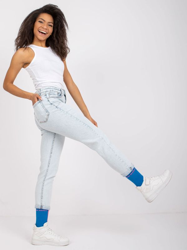 Fashionhunters Light blue mom jeans Lotta