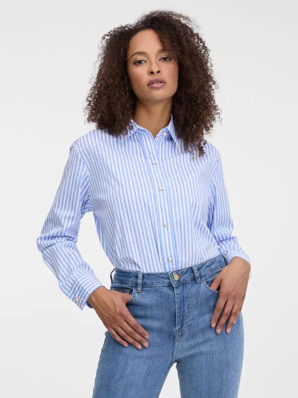 Orsay Light blue striped women's shirt ORSAY - Women's