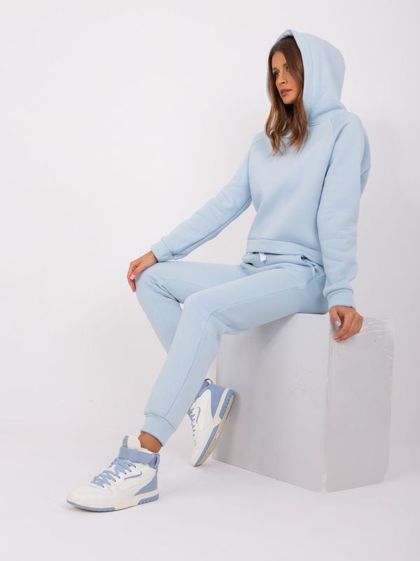 Fashionhunters Light Blue Two-Piece Basic Tracksuit