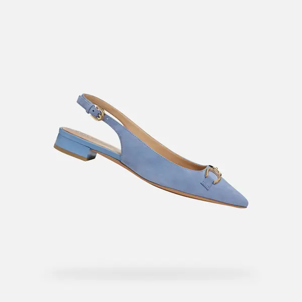 GEOX Light blue women's ballet flats Geox Giselda 15 - Women's