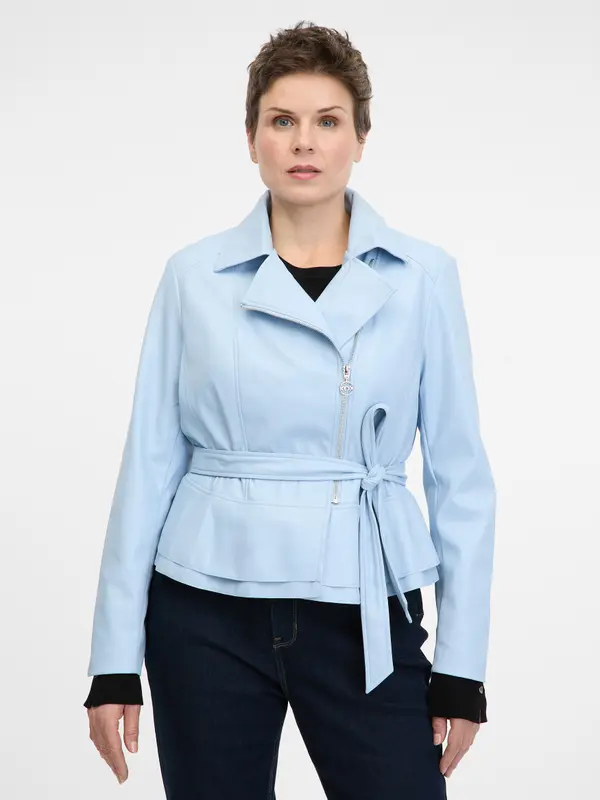 Orsay Light blue women's faux leather jacket ORSAY - Women's