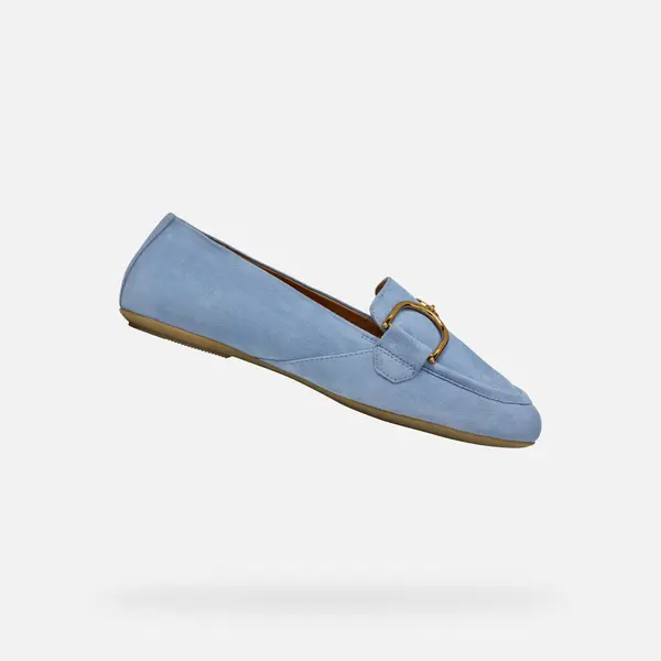GEOX Light blue women's moccasins Geox Palmaria - Women's