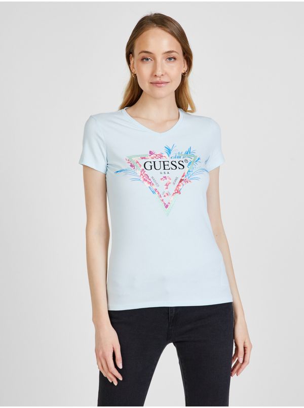 Guess Light blue women's T-shirt Guess - Women