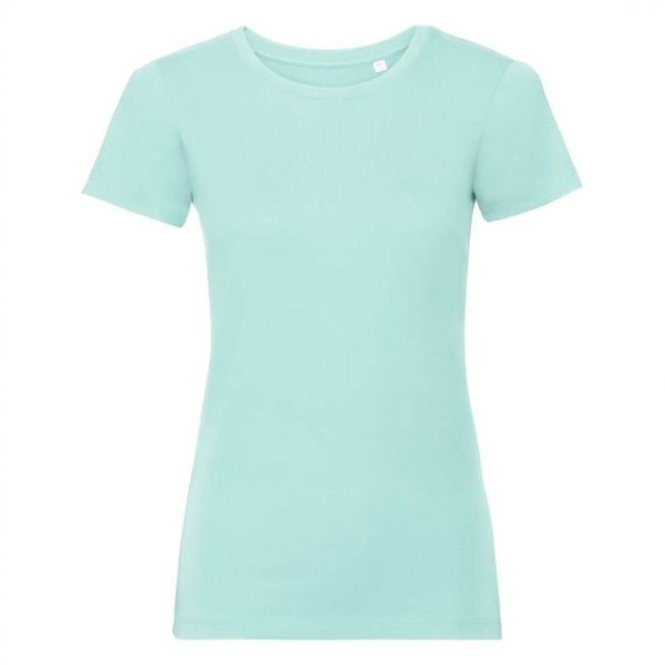 RUSSELL Light blue women's t-shirt Pure Organic Russell