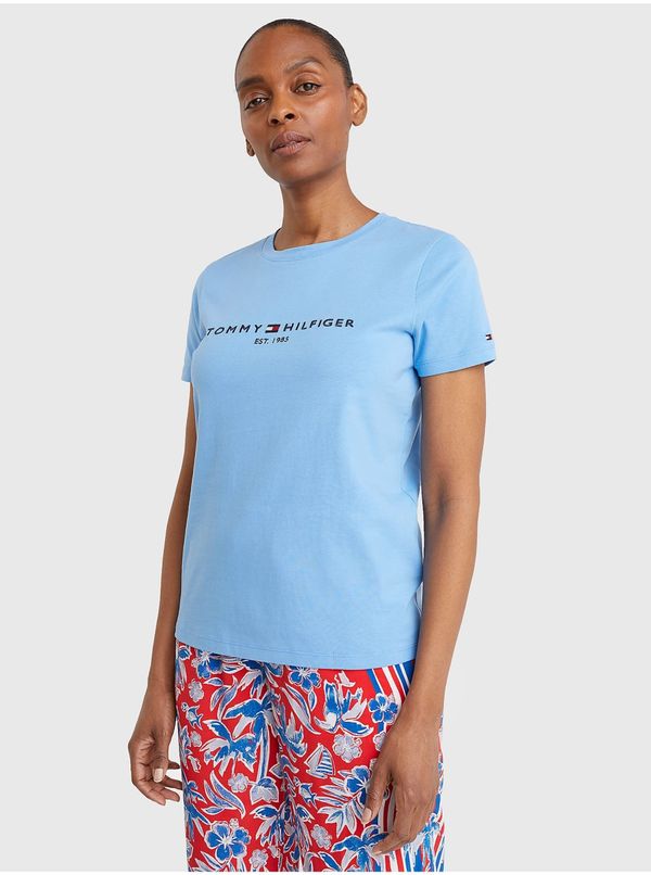 Tommy Hilfiger Light blue women's T-shirt Tommy Hilfiger - Women