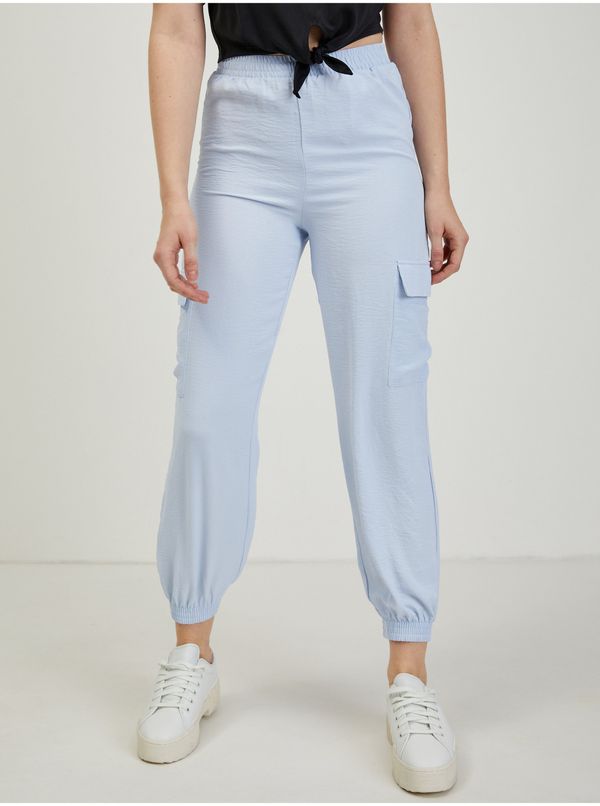 Orsay Light blue women's trousers with pockets ORSAY